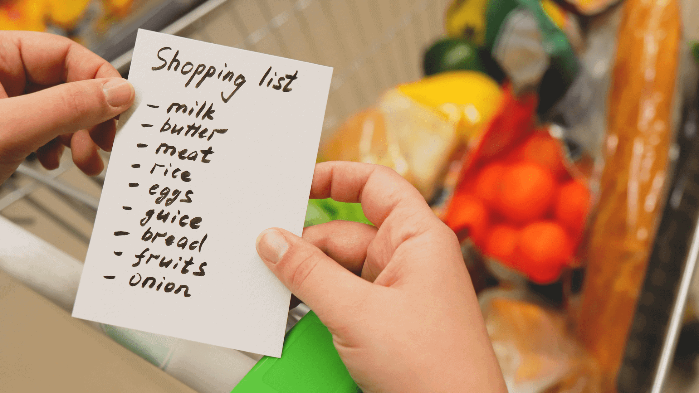 grocery list fibromyalgia
