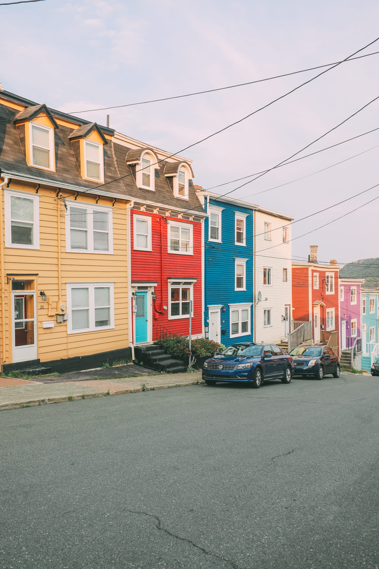 visiting colourful houses