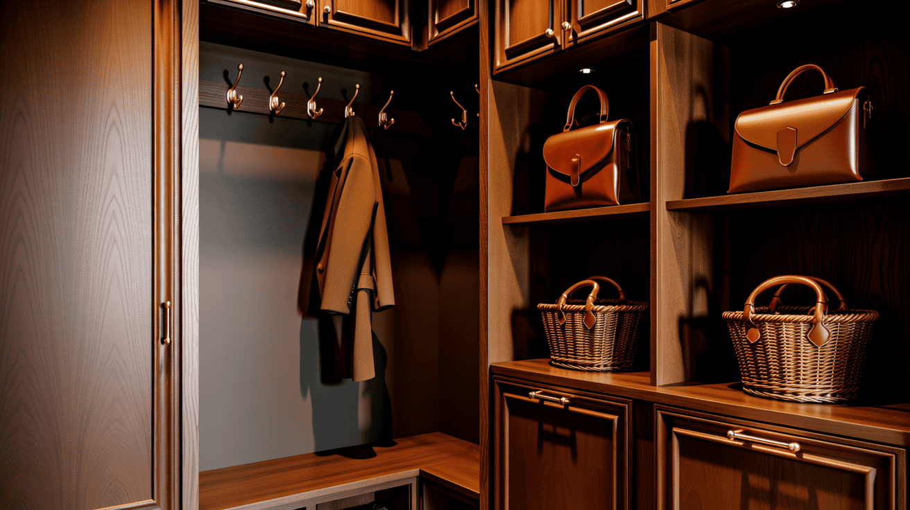 dark moody mudroom ideas