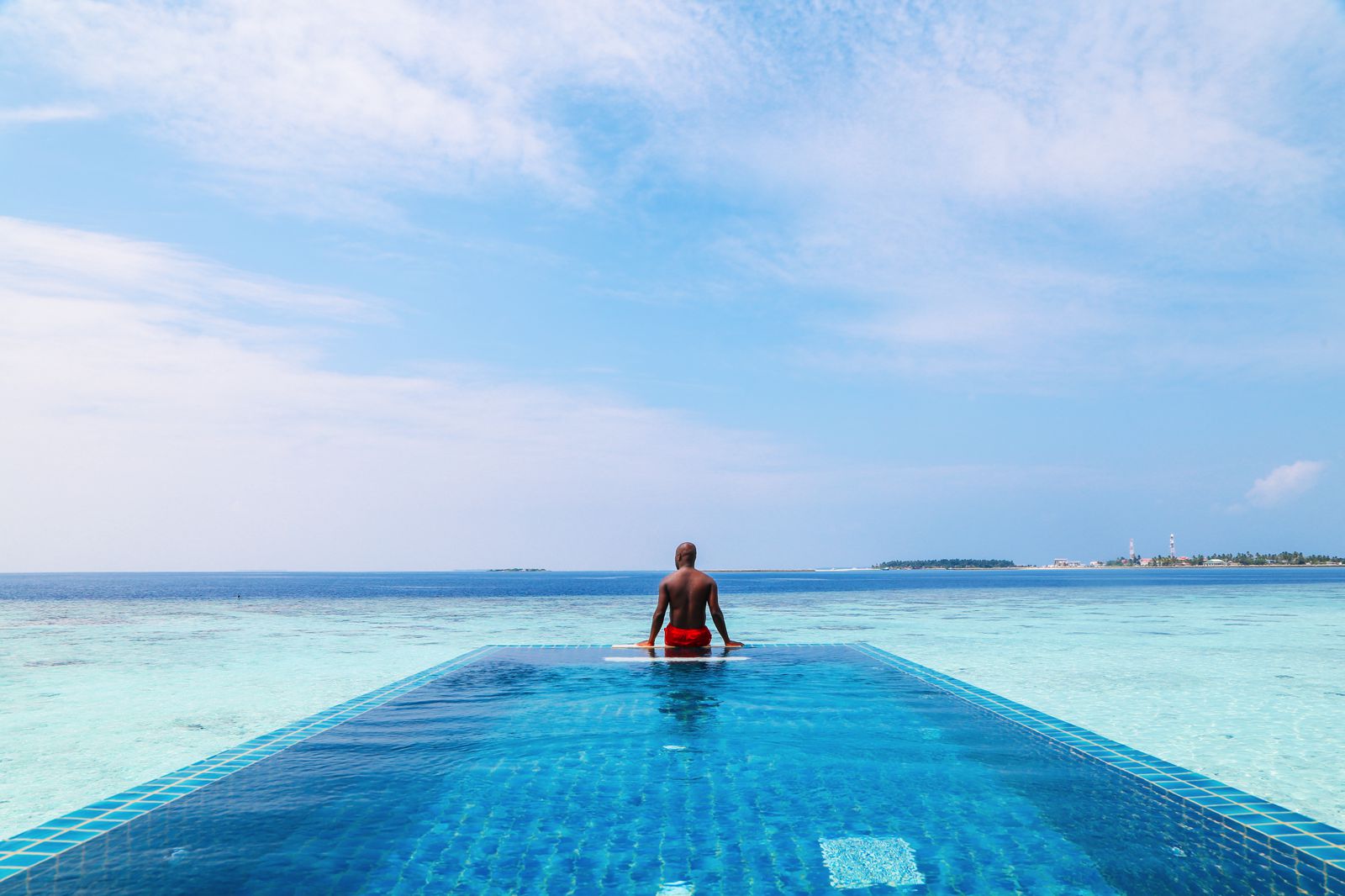 staying overwater villa