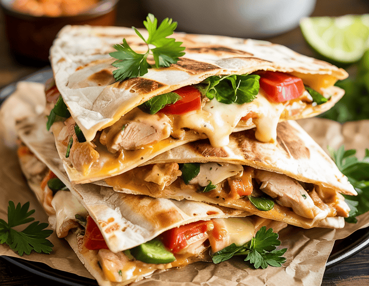 keto chicken quesadilla