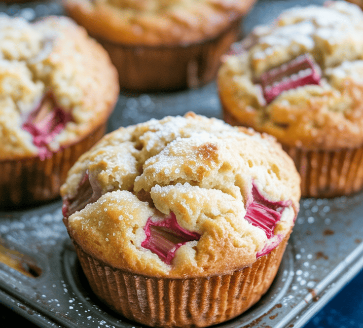 rhubarb muffins greek