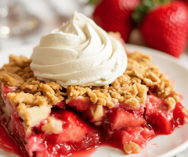 strawberry rhubarb crisp