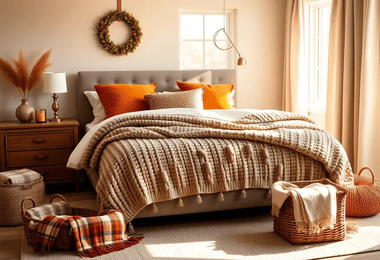 fall bedroom decor