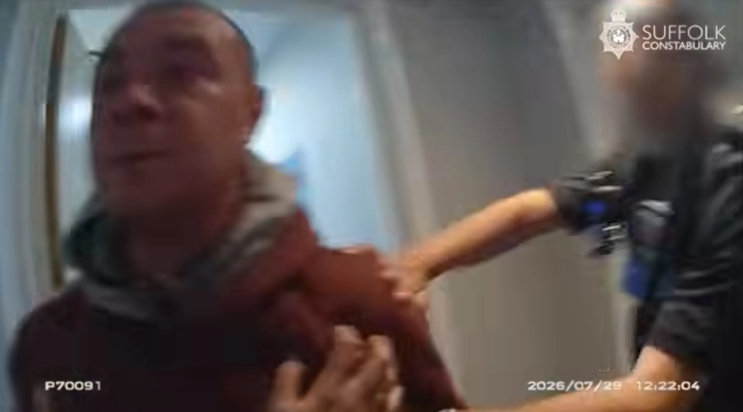 terrifying moment thug