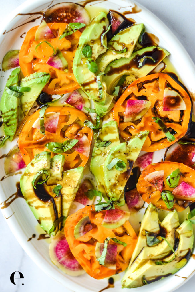 avocado tomato caprese