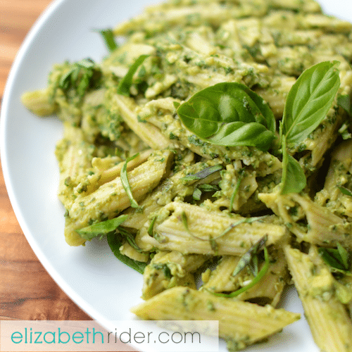 avocado pesto pasta