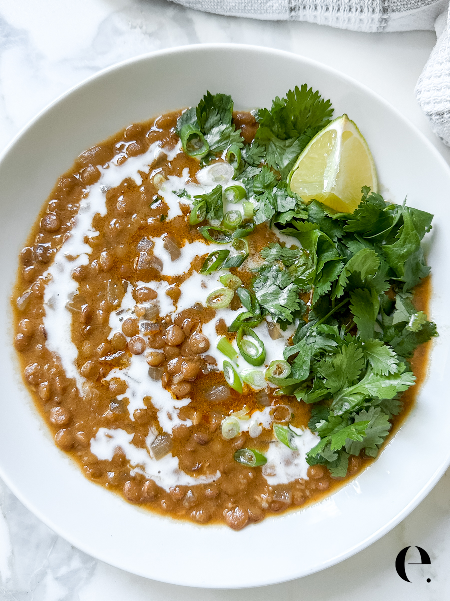 red curry lentil