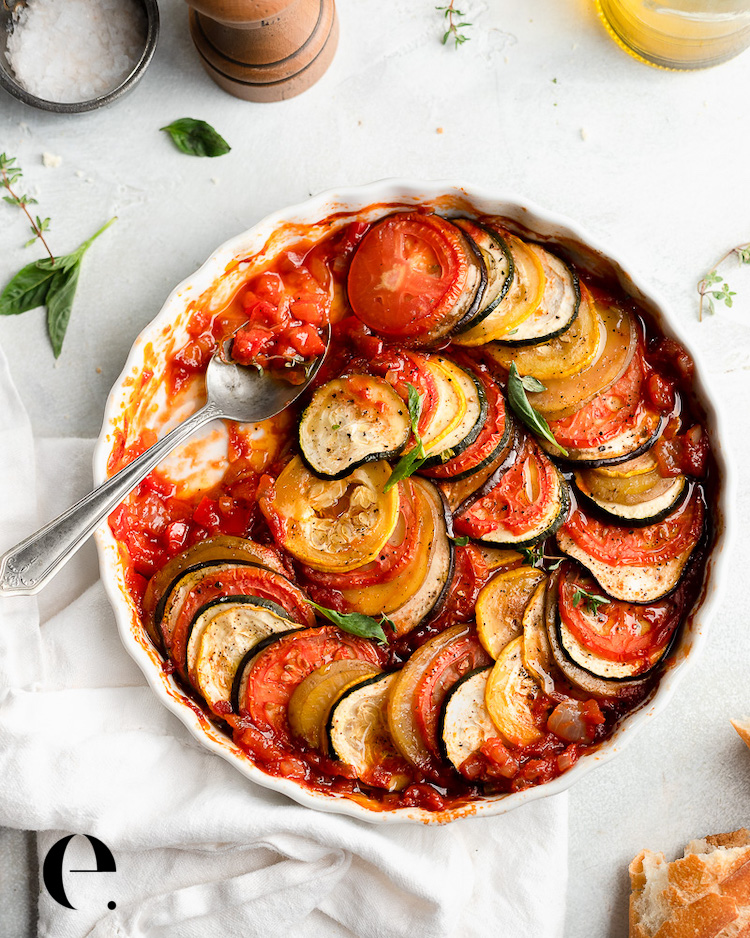 easy layered ratatouille