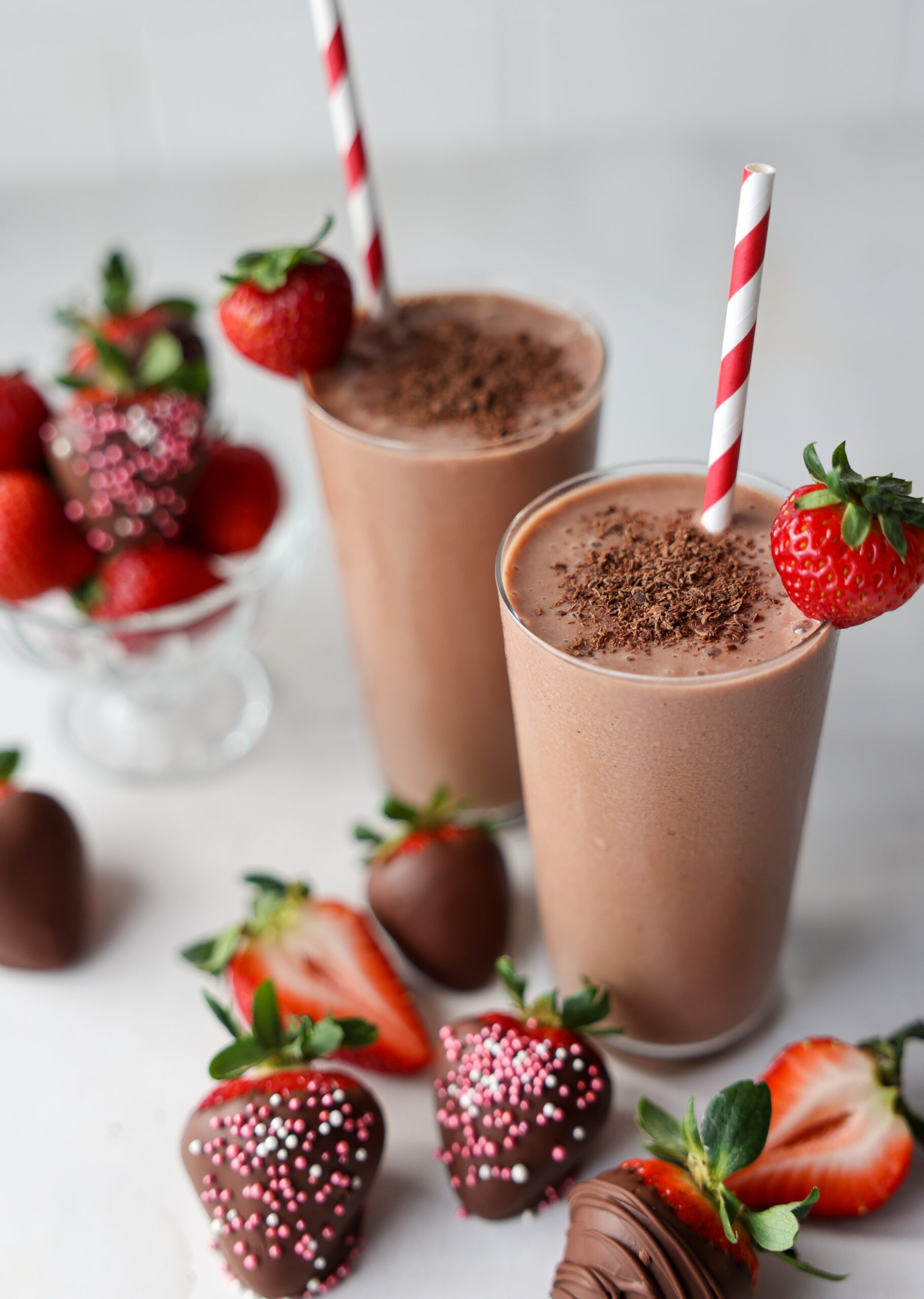 chocolate strawberry smoothie