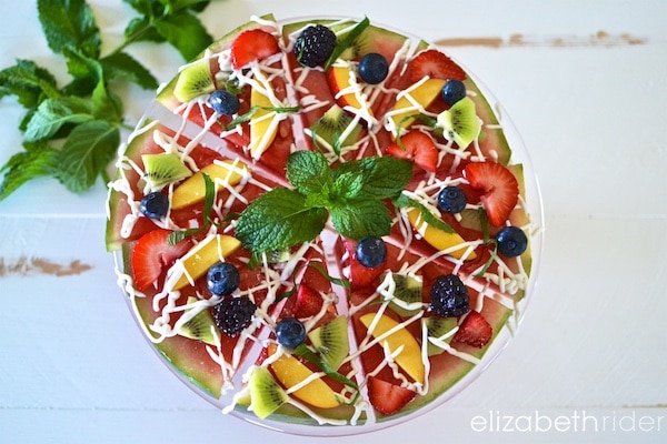 watermelon fruit pizza