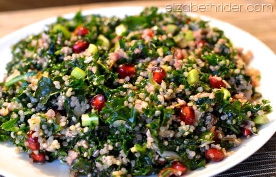 pomegranate kale quinoa
