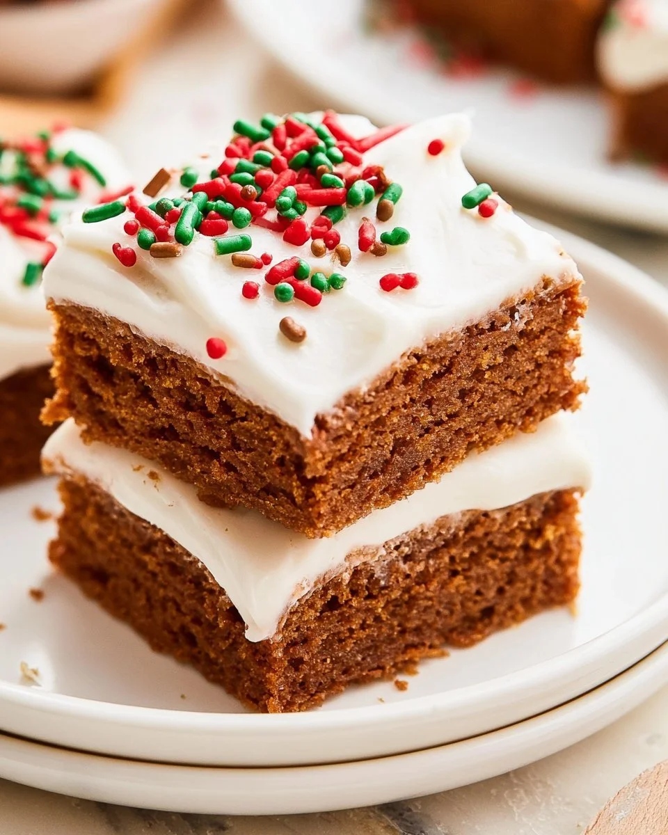gingerbread bars