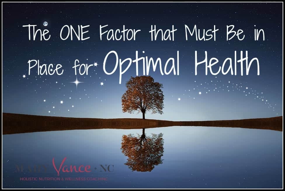 one factor you