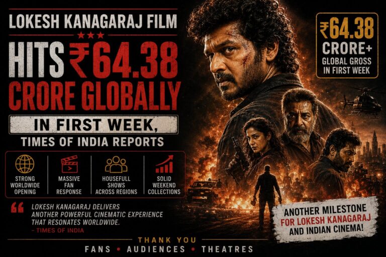 Lokesh Kanagaraj Film Hits ₹64.38 Crore Globally in First Week, Times of India Reports