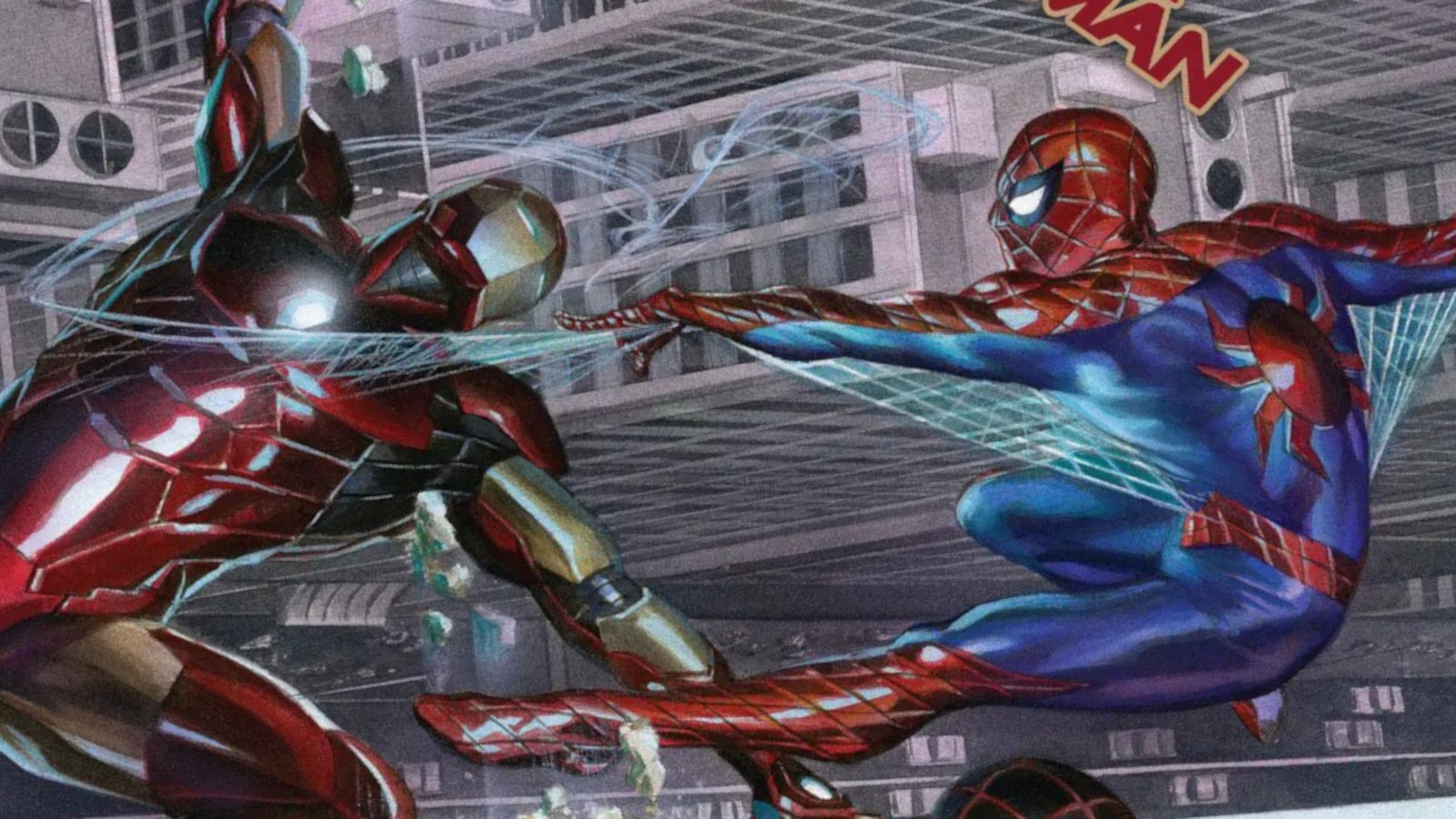 fights spiderman definitely