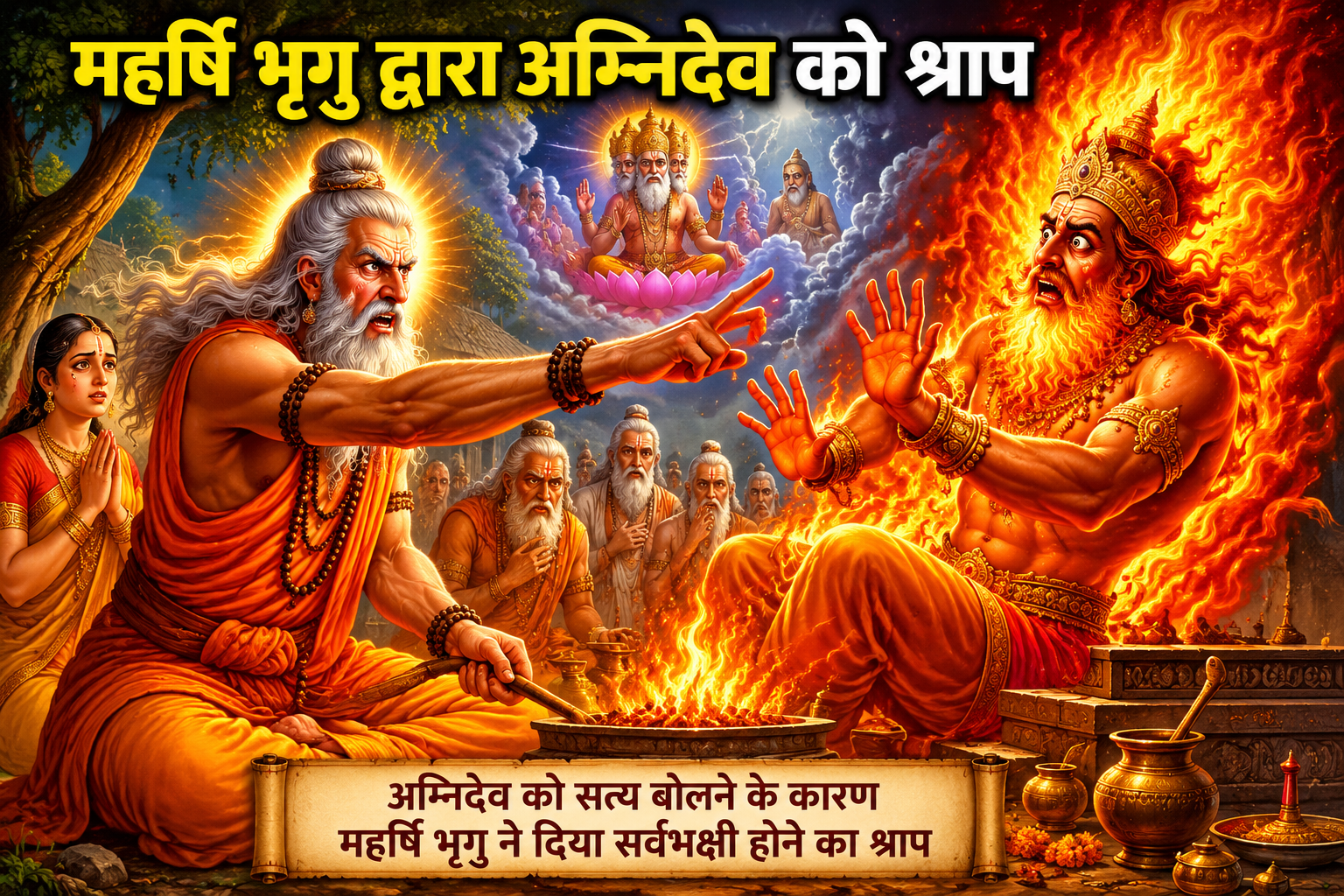 अग्निदेव को मिला भृगु का श्राप