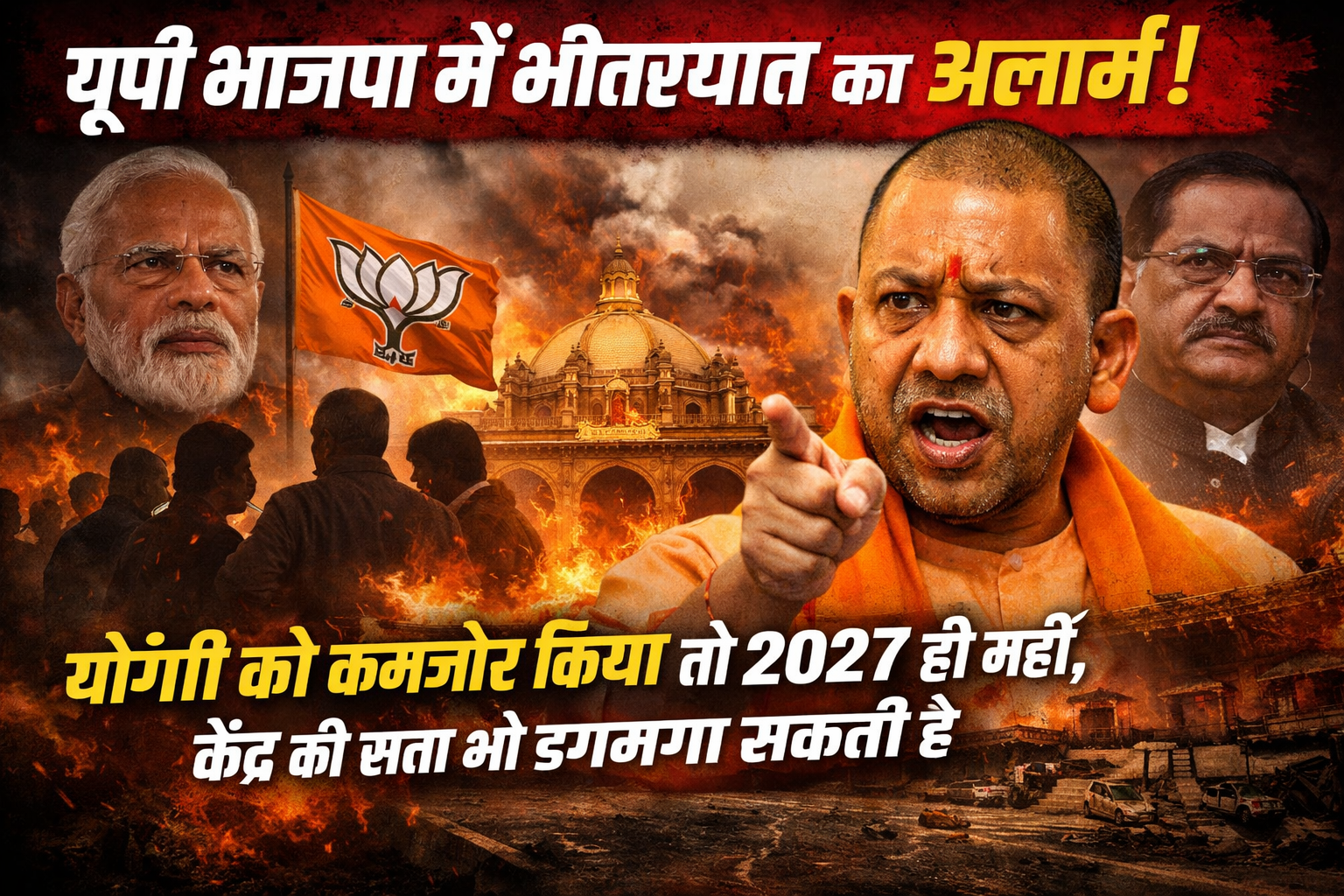 यूपी भाजपा में भीतरघात का अलार्म!