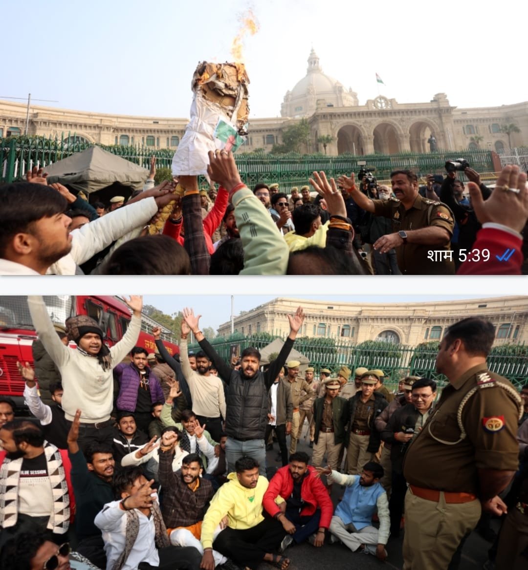 बांग्लादेश में हिंदुओं पर हो रहे अत्याचारों के विरोध में छात्रों का उग्र प्रदर्शन
