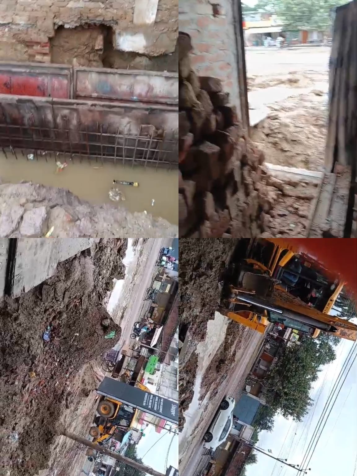 अलीगढ़ में दुकान के सामने 18 दिन से खुदा पड़ा नाला, बाहर निकली सरिया बनी खतरा; हादसा हुआ तो जिम्मेदार कौन?