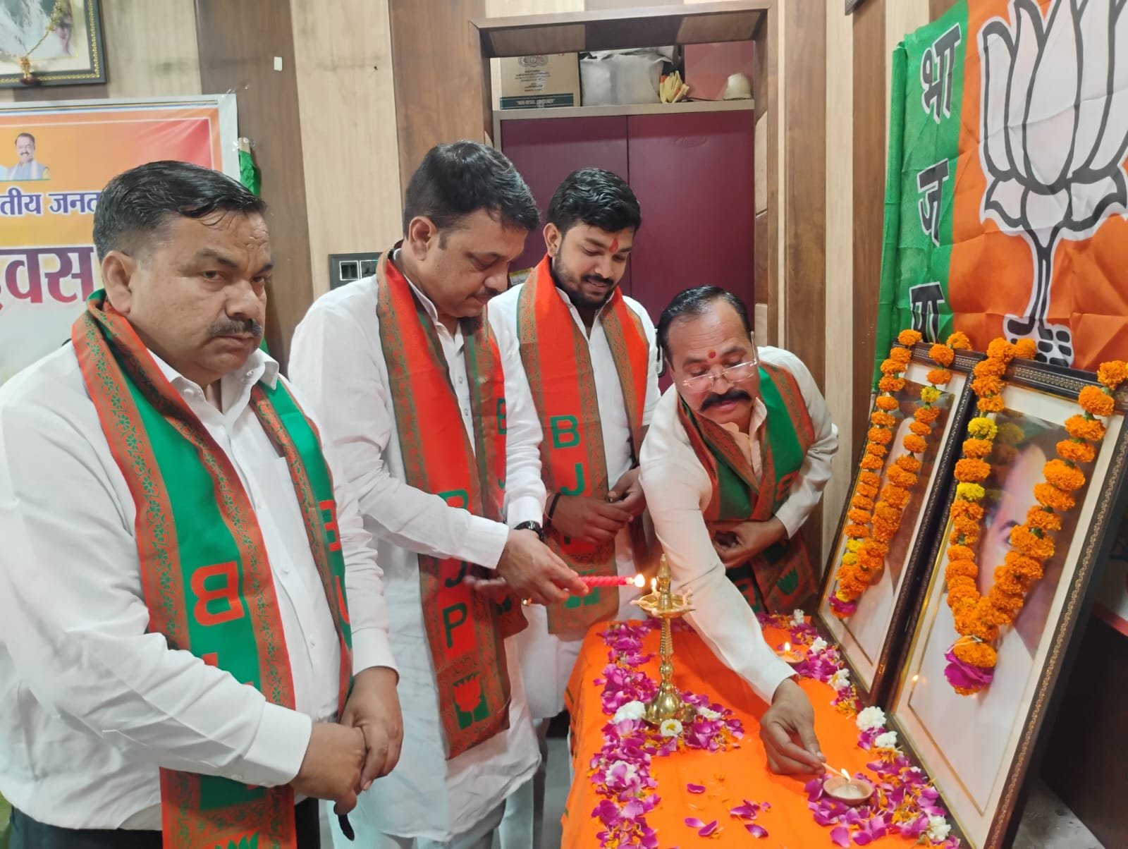 उत्तर मंडल पांच ने उत्साह से मनाया भाजपा का स्थापना दिवस