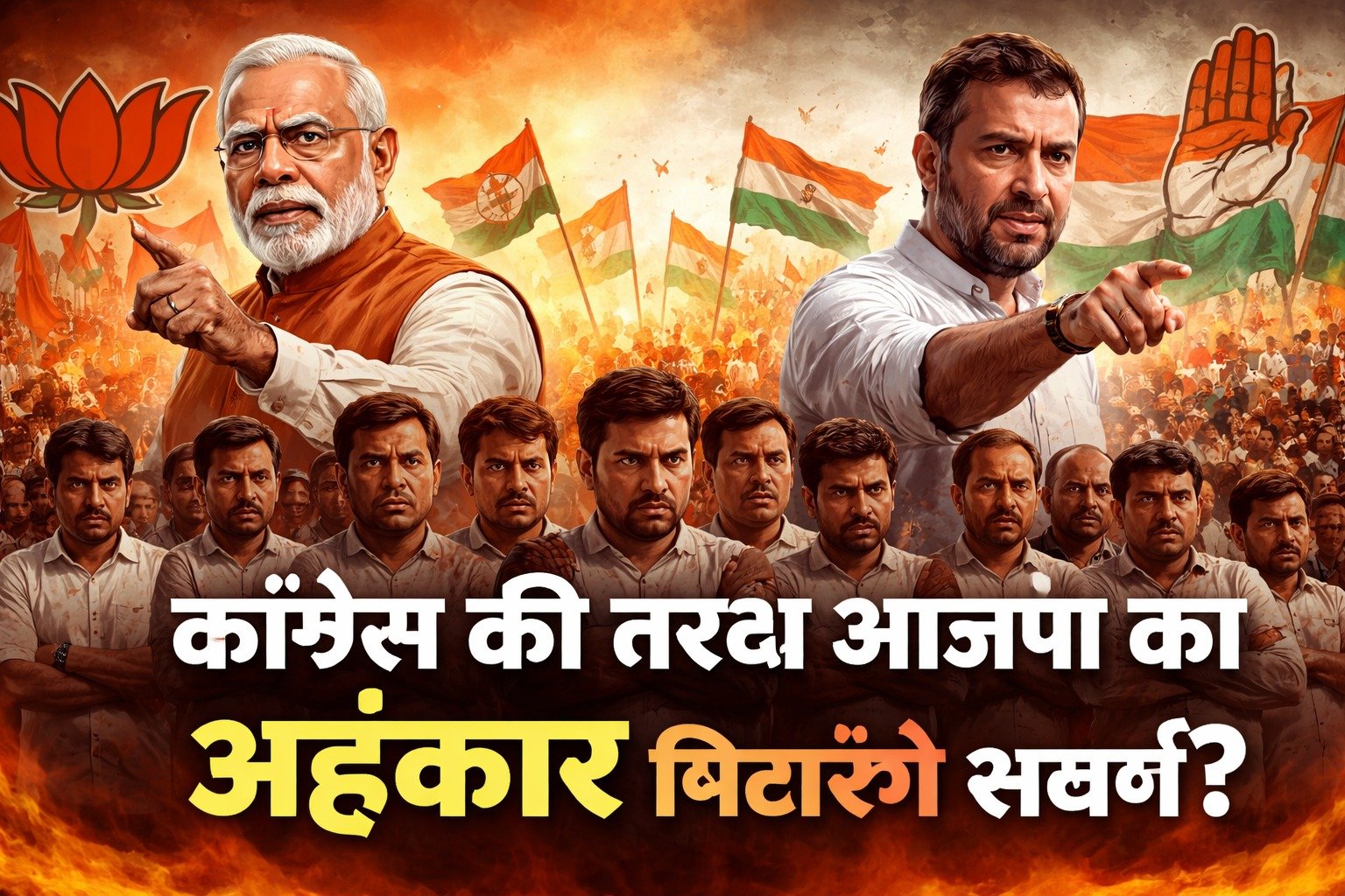कांग्रेस की तरह भाजपा का अहंकार मिटाएंगे सवर्ण?