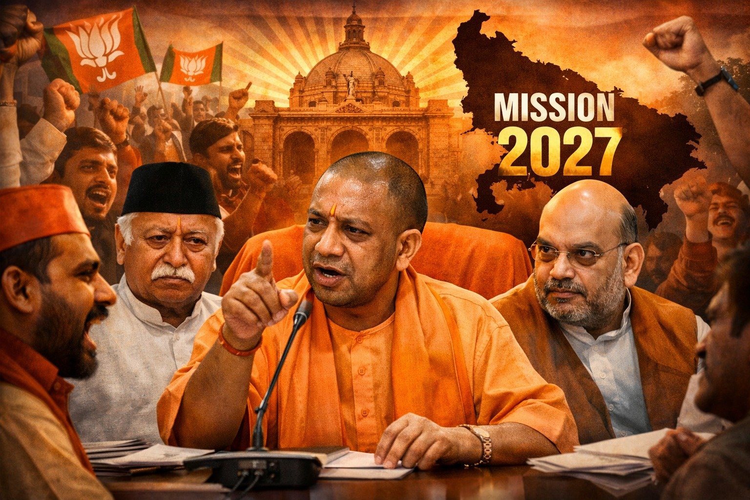 भाजपा में बढ़ती नाराजगी के बीच योगी का सियासी दांव!