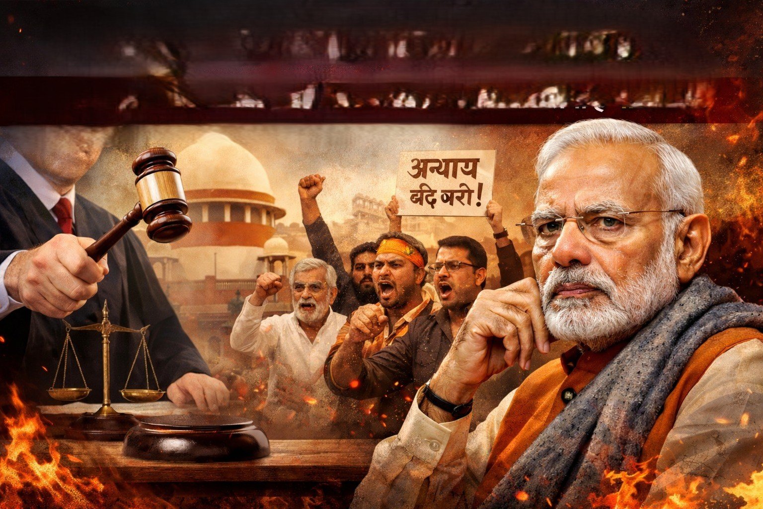 कोर्ट की रोक के बाद भी मोदी की चुप्पी: सवर्णों के सब्र की परीक्षा क्यों?