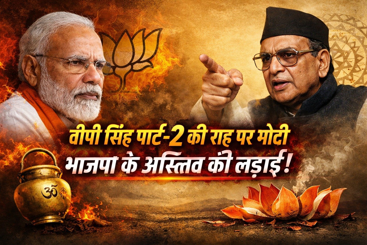 वीपी सिंह पार्ट-2 की राह पर मोदी, भाजपा के लिए अस्तित्व का सवाल
