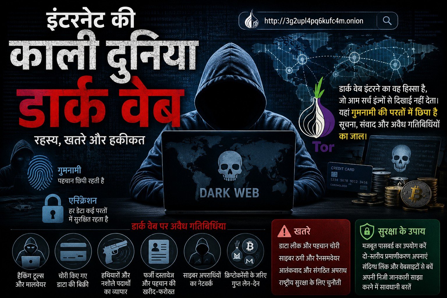 इंटरनेट की काली दुनिया:डार्क वेब का फैलता जाल, गुमनामी के पीछे छिपे खतरे