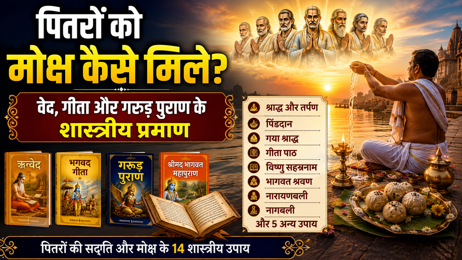 पितरों की मोक्ष प्राप्ति के 14 शास्त्रीय उपाय