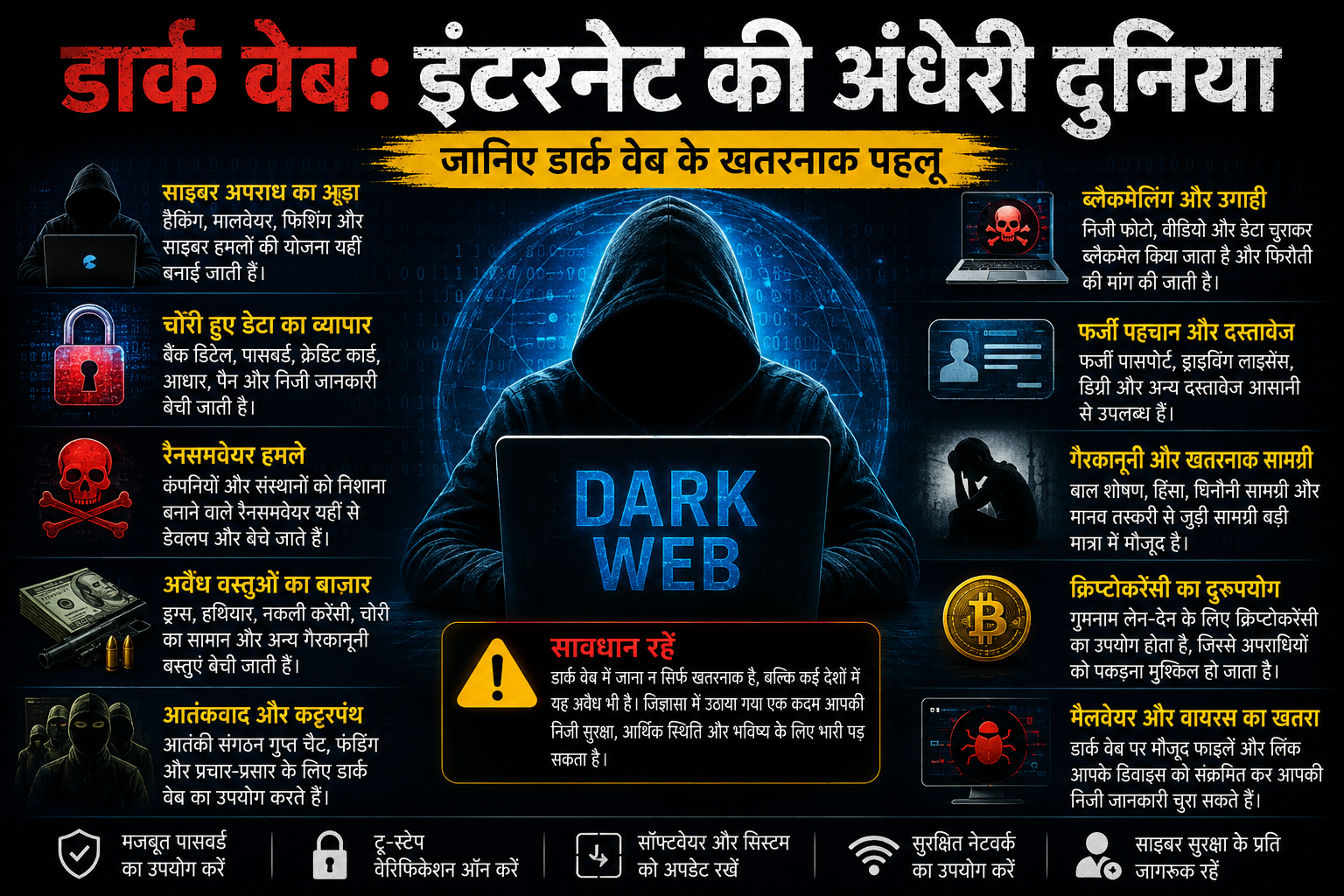 डार्क वेब: इंटरनेट की अंधेरी सुरंगें और छिपे हुए खतरे