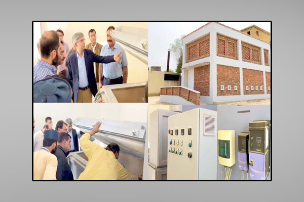 حیدرآباد: لیاقت یونیورسٹی اسپتال جامشورو میں جدید انسی نیریٹر کے افتتاح کے بعد ڈاکٹر ارشاد حسین افسران کے ہمراہ دورہ کررہے ہیں