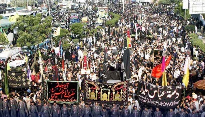chehlum processions held