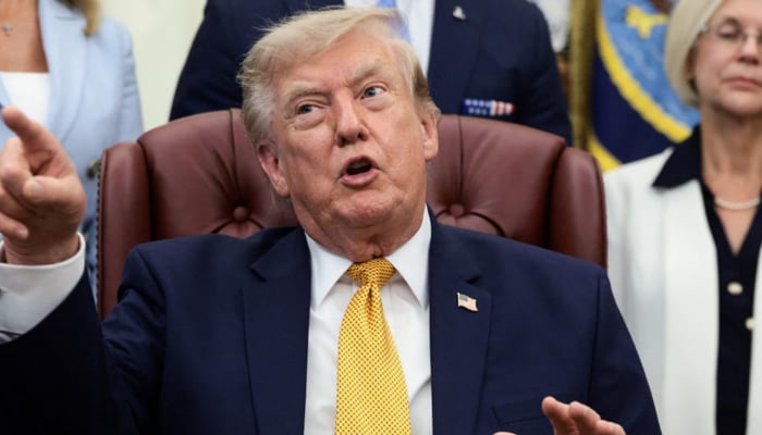 trump says has