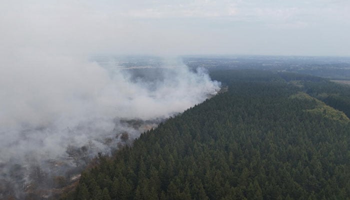 belgium wildfire spreads
