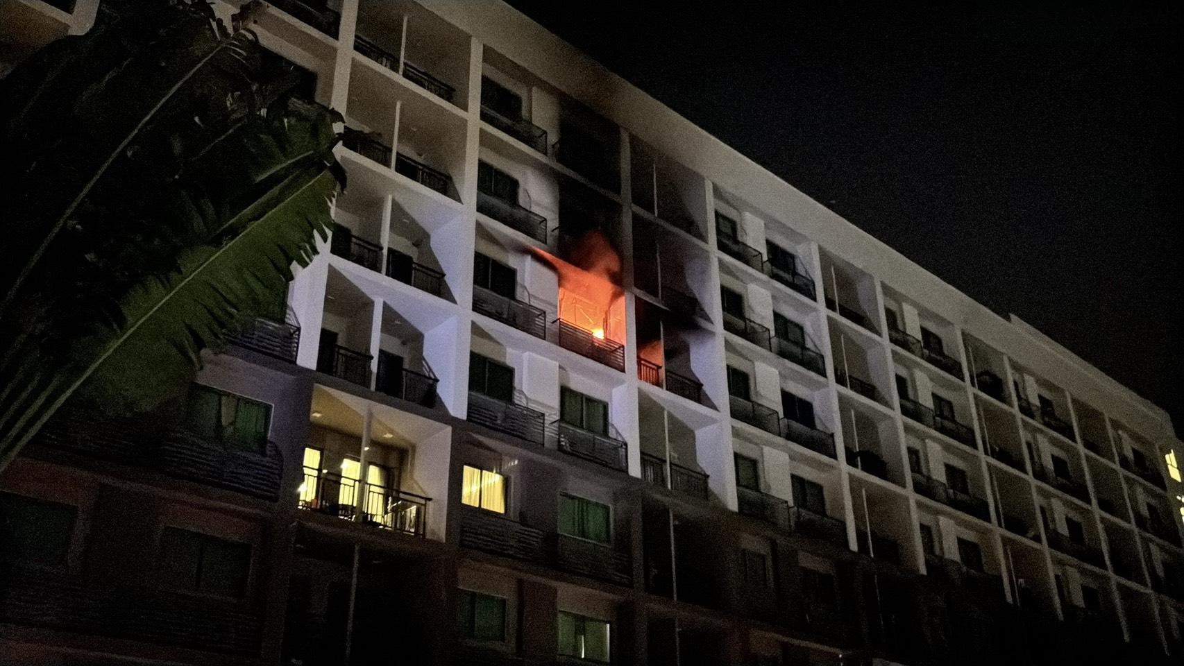 pattaya condo fire