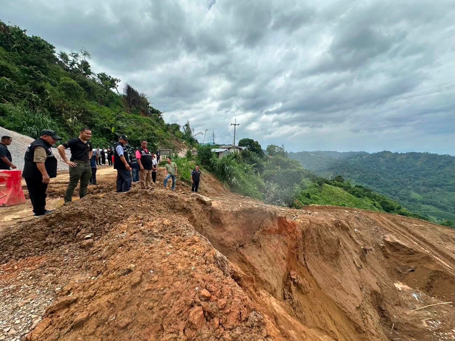 major road collapse