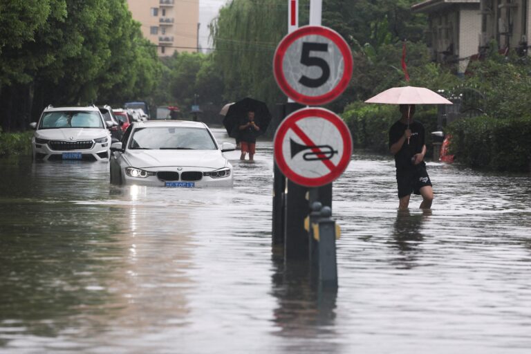 rain pounds beijing