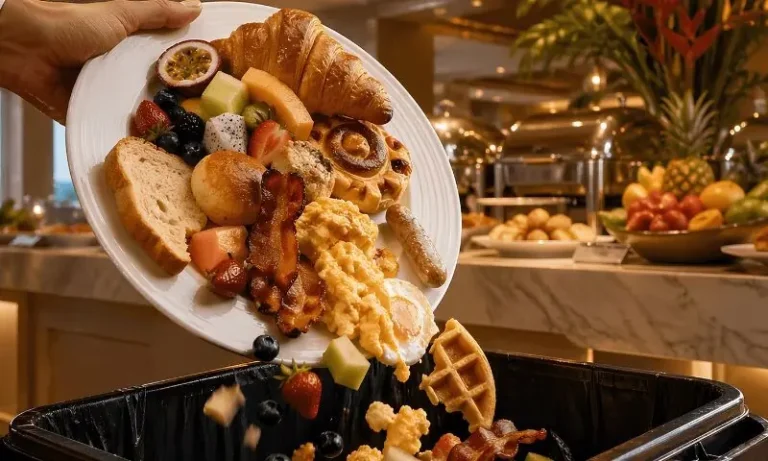 hotel buffet leftovers