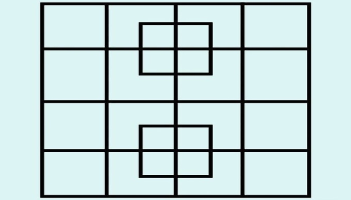 many squares can