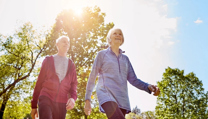 walking slows age