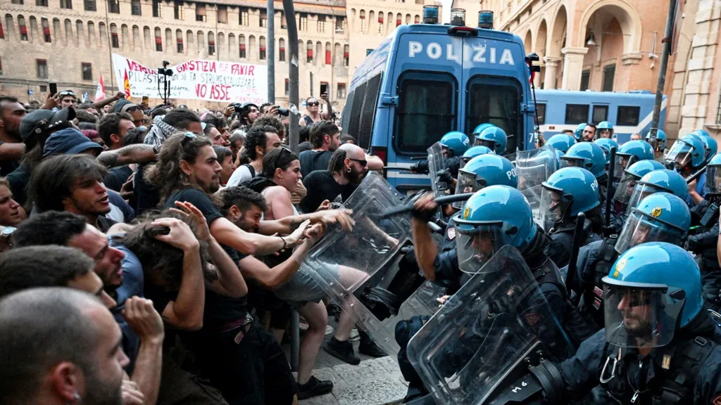 protests erupt bologna