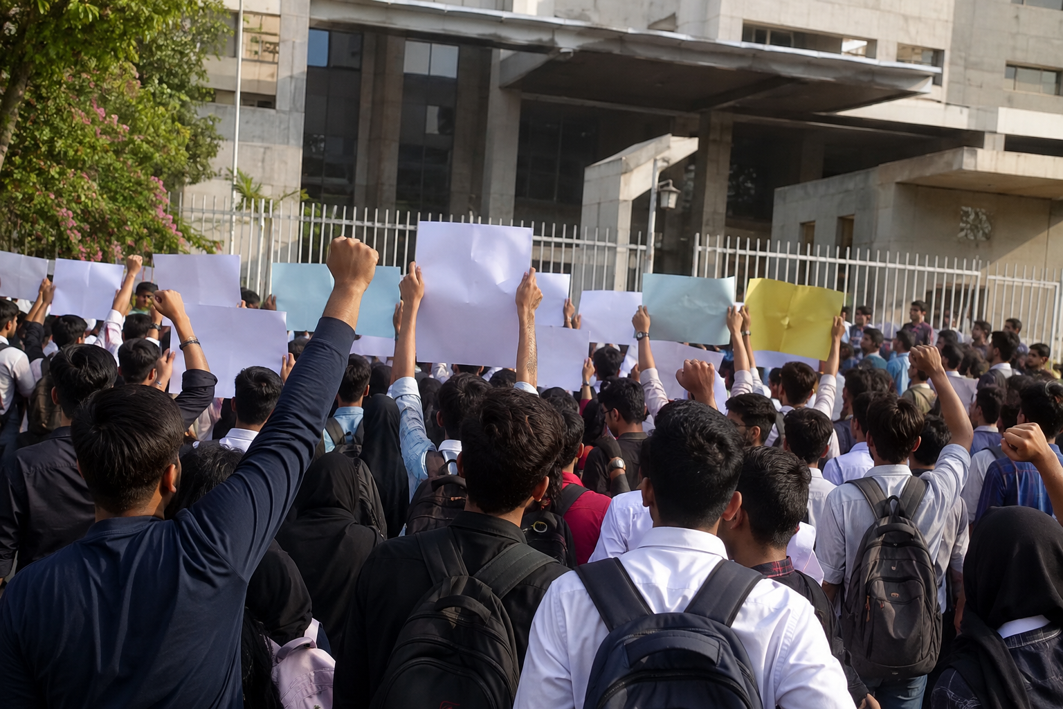 students protest cambridge