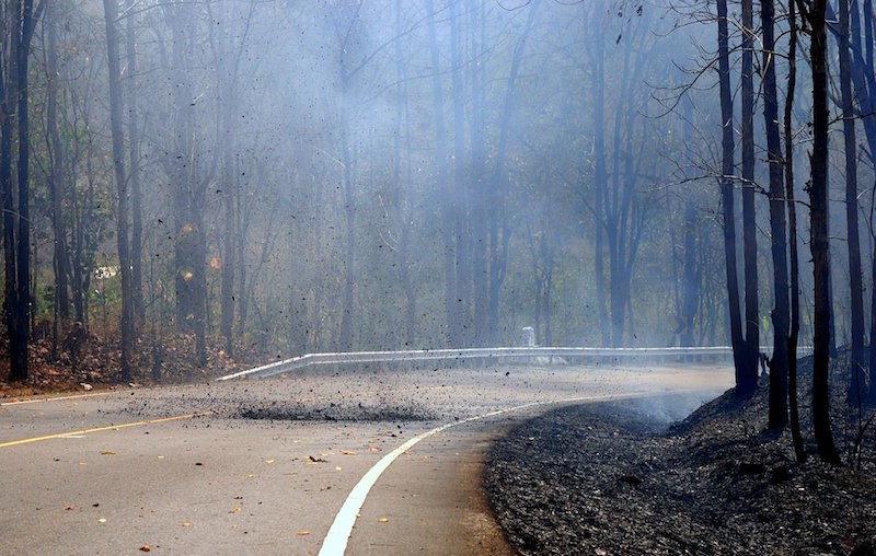 wildfires spread across