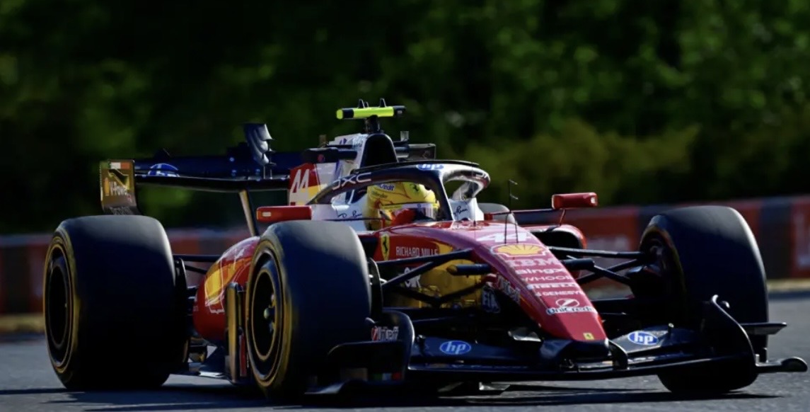 hamilton leads ferrari