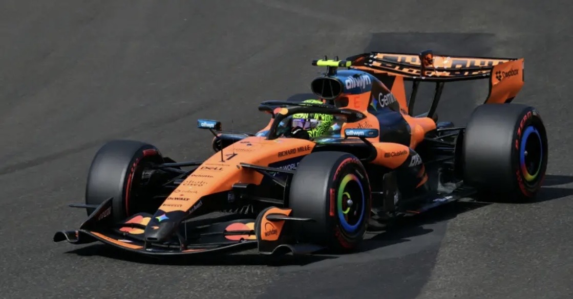 norris takes pole