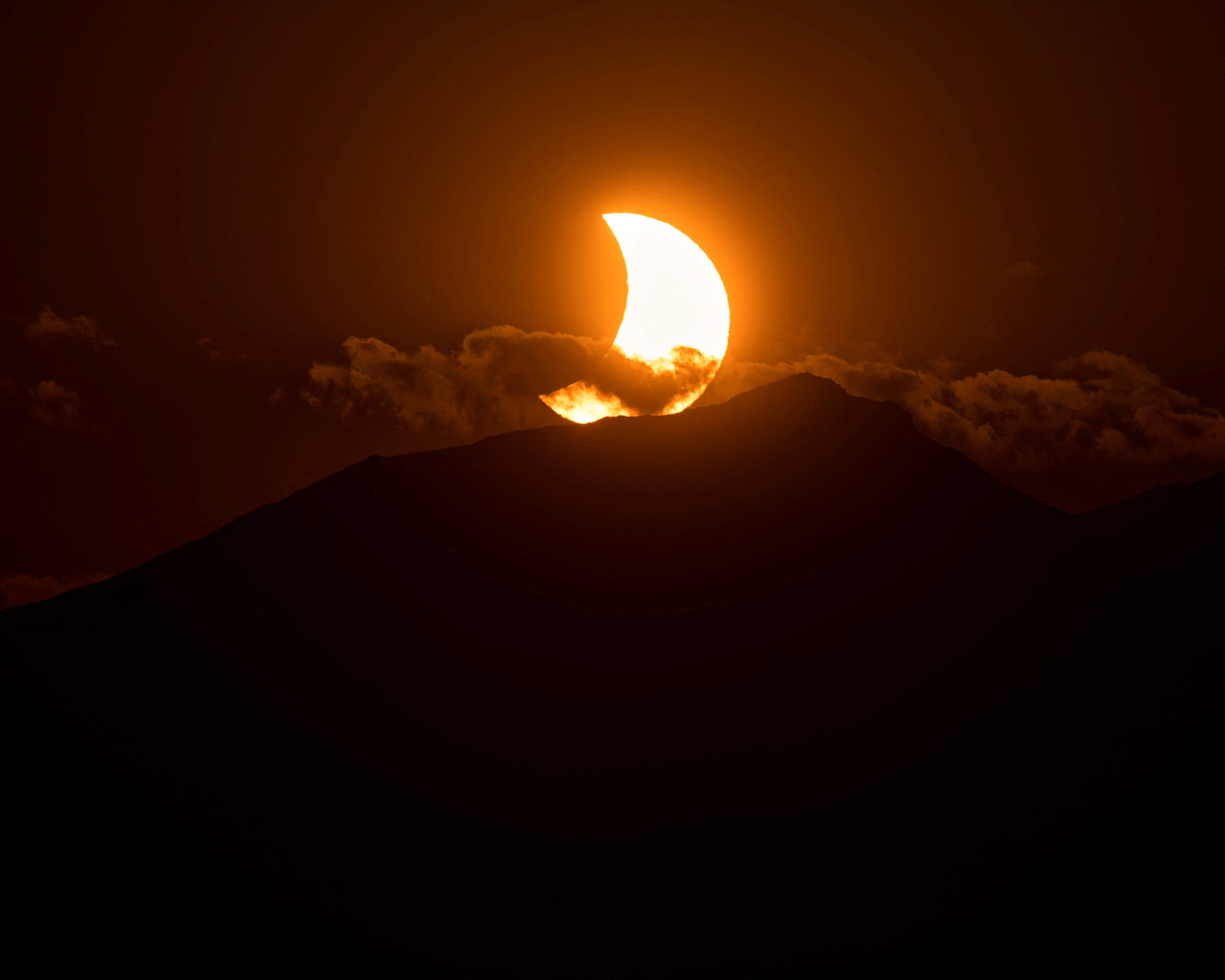 total darkness then