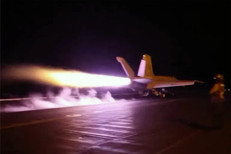 launches heavy strikes