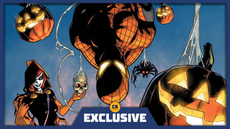 spiderman swings into
